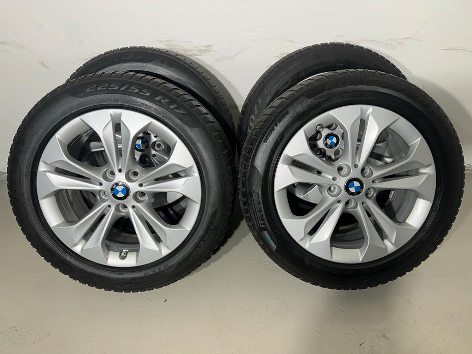 Org. BMW X1/X2 17 Zoll Alu mit Pirelli Winterreifen 225/55 R17