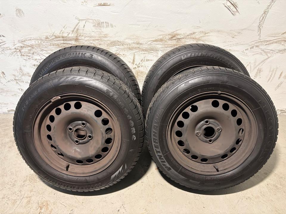 4x Stahlfelgen 195/65 R15 91T Winterreifen