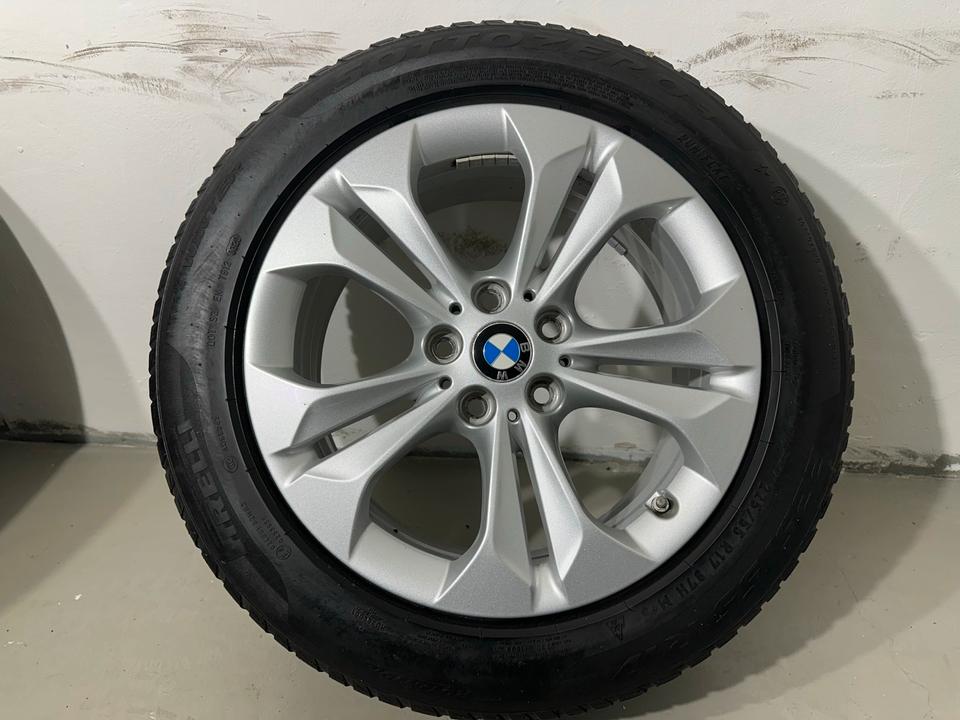 Org. BMW X1/X2 17 Zoll Alu mit Pirelli Winterreifen 225/55 R17