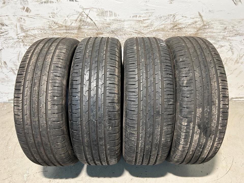 4x Continental EcoContact 6 Sommerreifen 205/60 R16 92H · Profil ca. 5–6 mm · DOT 2022