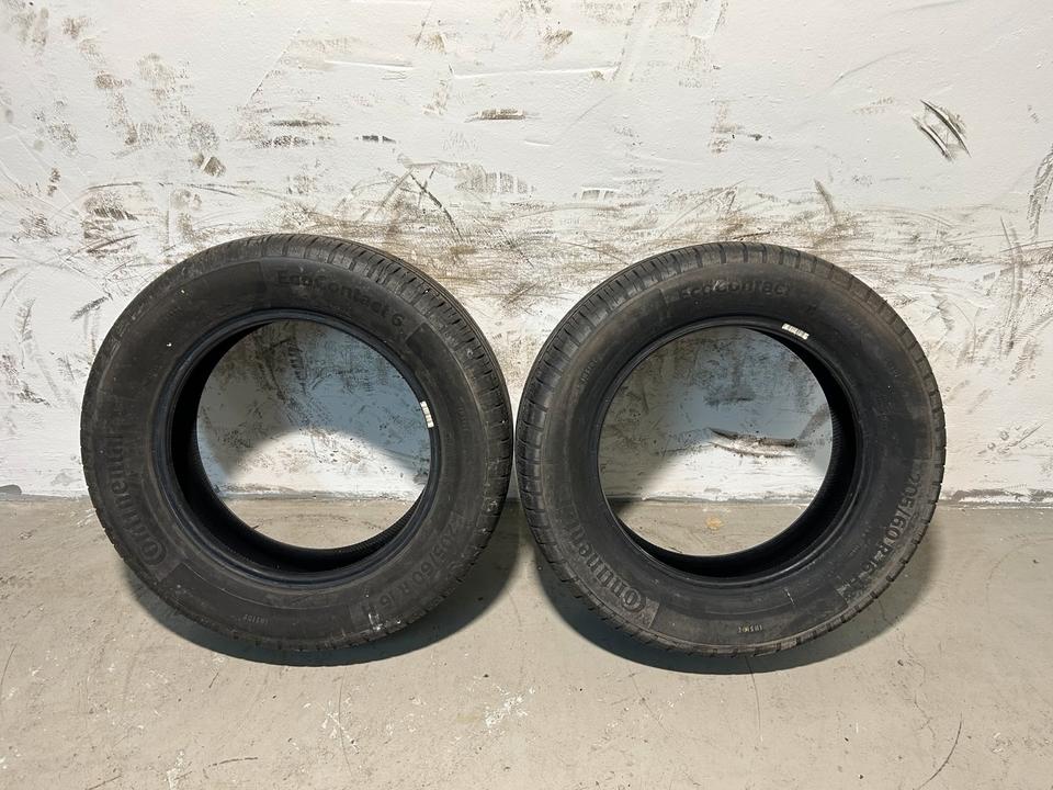 2x Continental EcoContact 6 Sommerreifen 205/60 R16 92H · Profil ca. 6 mm · DOT 2022
