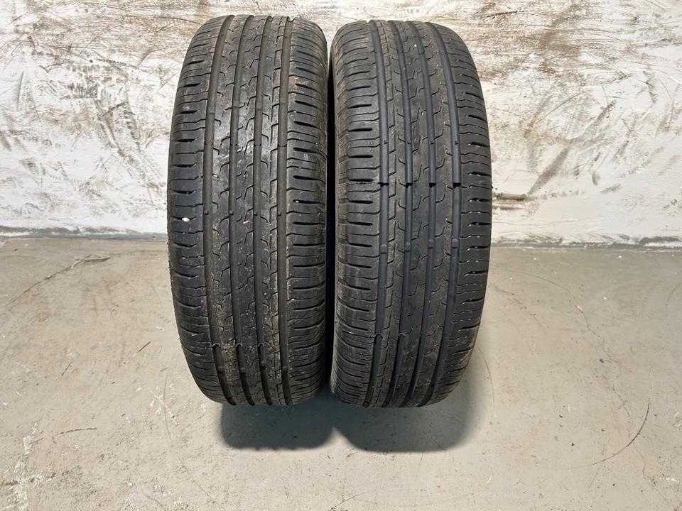 2x Continental EcoContact 6 Sommerreifen 205/60 R16 92H · Profil ca. 6 mm · DOT 2022
