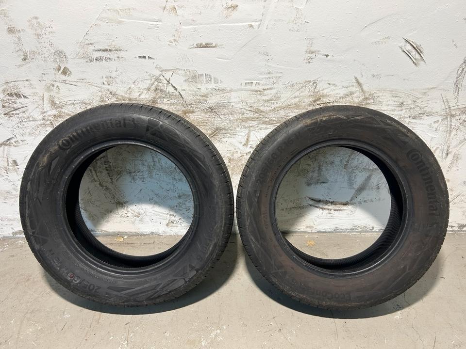 4x Continental EcoContact 6 Sommerreifen 205/60 R16 92H · Profil ca. 5–6 mm · DOT 2023–2024