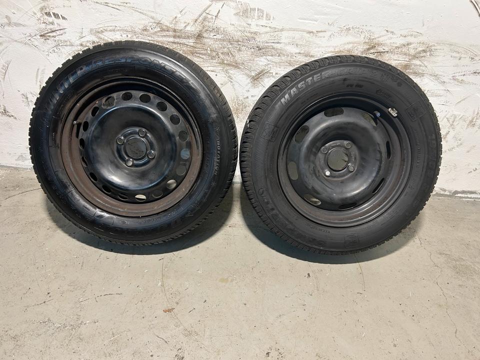 4x Stahlfelgen Winter 195/65 R15 91T Winterräder