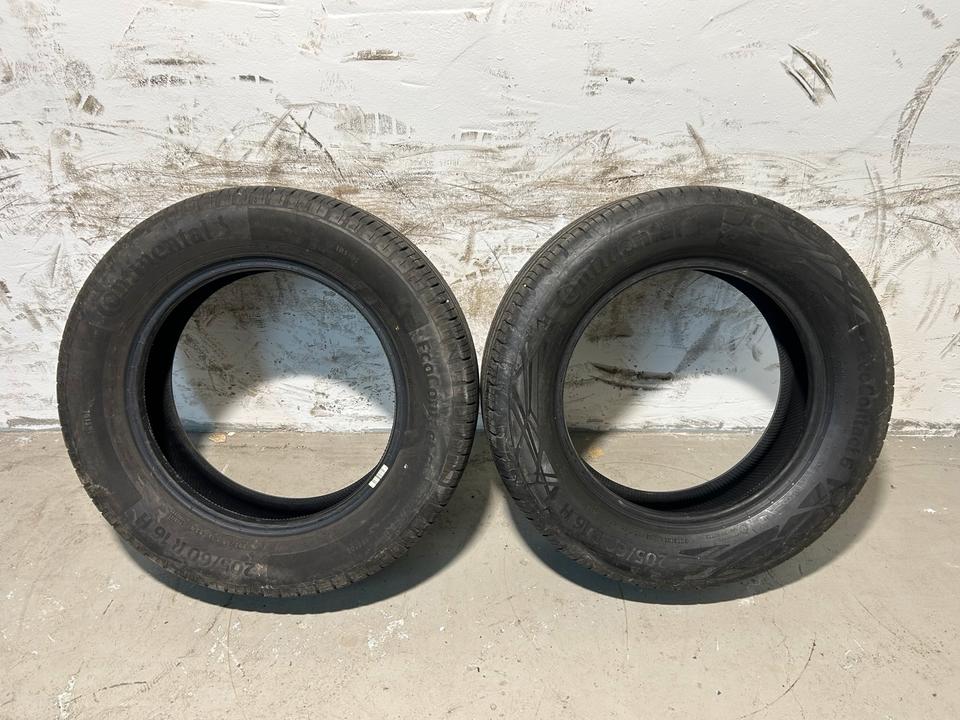 4x Continental EcoContact 6 Sommerreifen 205/60 R16 92H · Profil ca. 5–6 mm · DOT 2022–2024